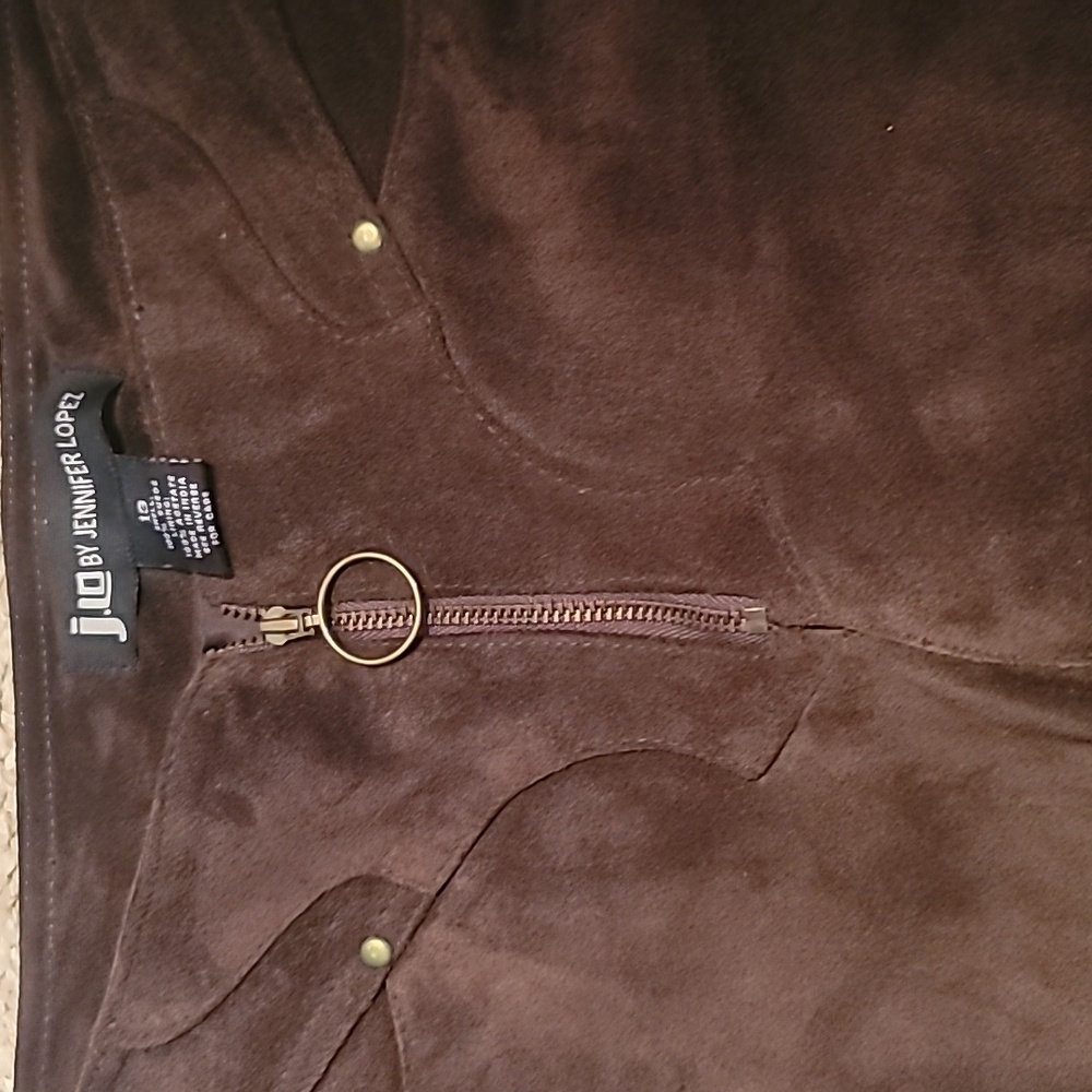 Vintage JLo Authentic  Rare Find Suede NWOT Festival Bell Bottoms - Picture 4 of 6